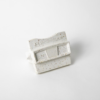 This is a white decorative objects by Pretti.Cool called white terrazzo retro card holder in standard