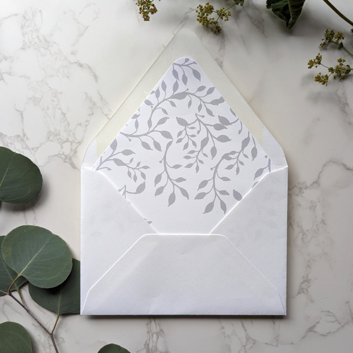 Ivy Watercolor Envelope Liner | Set of 10
