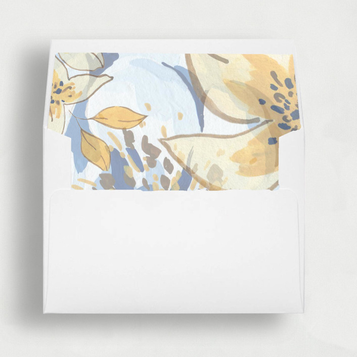 Watercolor Floral Liner | Set of 25 Square Envelope Liners