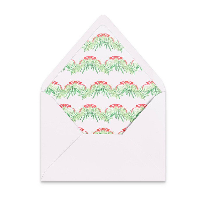 Costal Christmas Envelope Liners | Set of 25 | For A7 envelopes