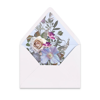 This is a multicolorassorted-colors wedding envelopes by Papel Custom Design called moody blooms envelope liners | set of 25 | for a7 envelopes in standard