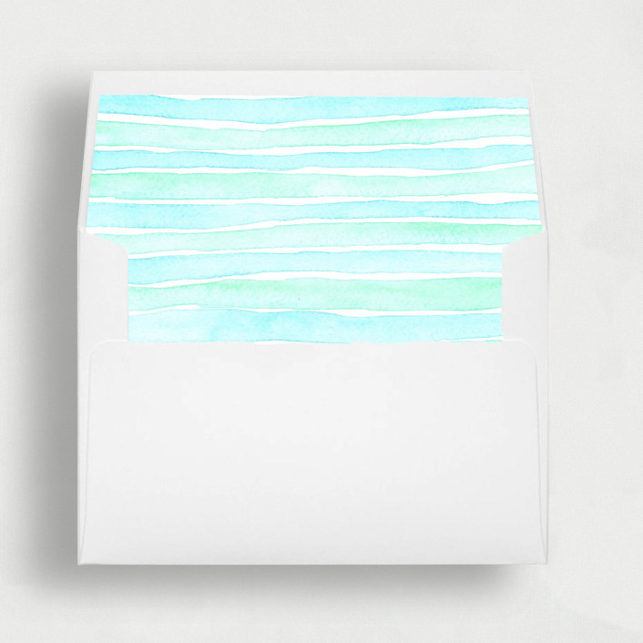Ombre Waves of Blue Liner | Set of 25 Square Envelope Liners