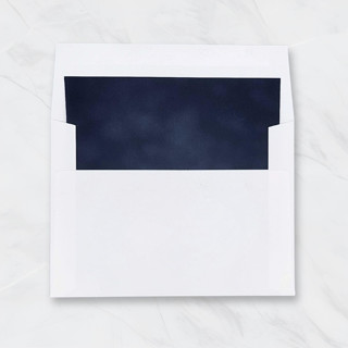 This is a blue wedding envelopes by Caroline Russo called navy velvet envelope liners for 5 x 7 cards (set of 10) in standard