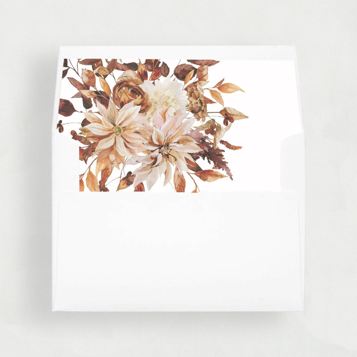 Autumn Floral Liner | Set of 25 Envelope Liners