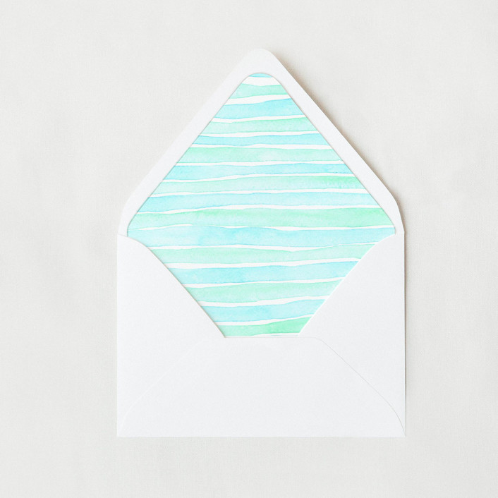 Ombre Waves of Blue Liner | Set of 25 Euro Envelope Liners