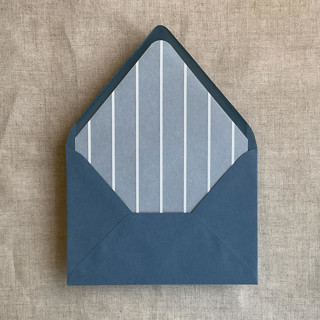 This is a white wedding envelopes by Ivory Invitations called calm weighted stripes printed envelope liner for a7 euro flap envelope | pack of 10 in standard