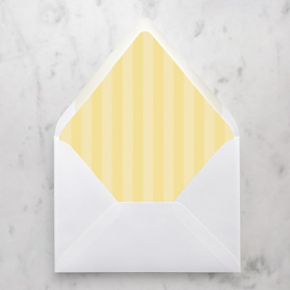 This is a yellow wedding envelopes by Design by Laney called a7 envelope liners yellow stripes flap (set of 10) in standard