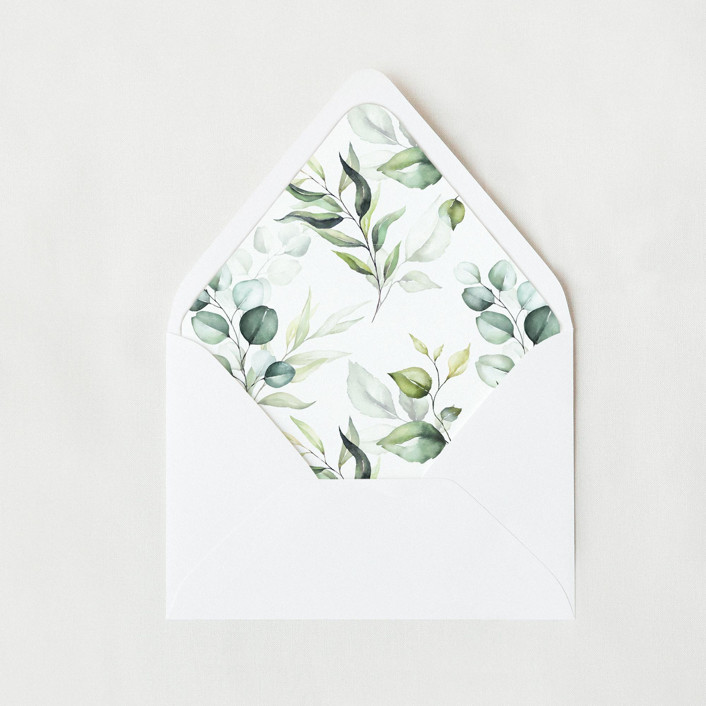 Full Greenery Liner | Set of 25 Euro Envelope Liners