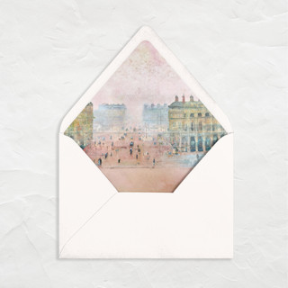 This is a pink wedding envelopes by Clover and Lamb called a7 envelope liners // foggy sunrise (set of 25) in standard