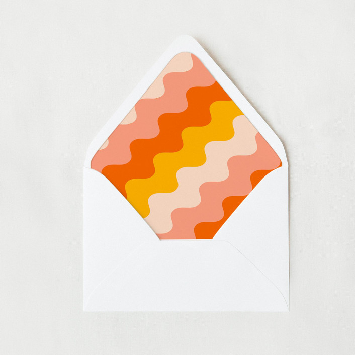 Colorful Retro Wave Liner | Set of 25 Euro Envelope Liners