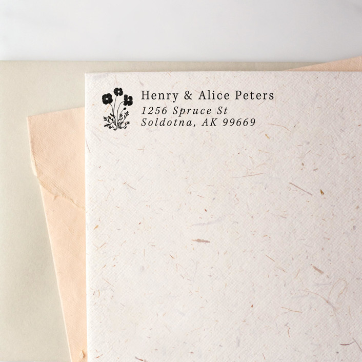 Address Stamp No. 6 Envelope Liners by Cedar and Grey Minted