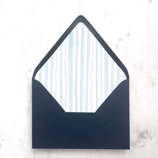 This is a blue wedding envelopes by Design by Laney called a7 envelope liners blue watercolor stripes (set of 10) in standard