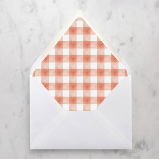 This is a red wedding envelopes by Design by Laney called a7 envelope liners holiday gingham red (set of 10) in standard