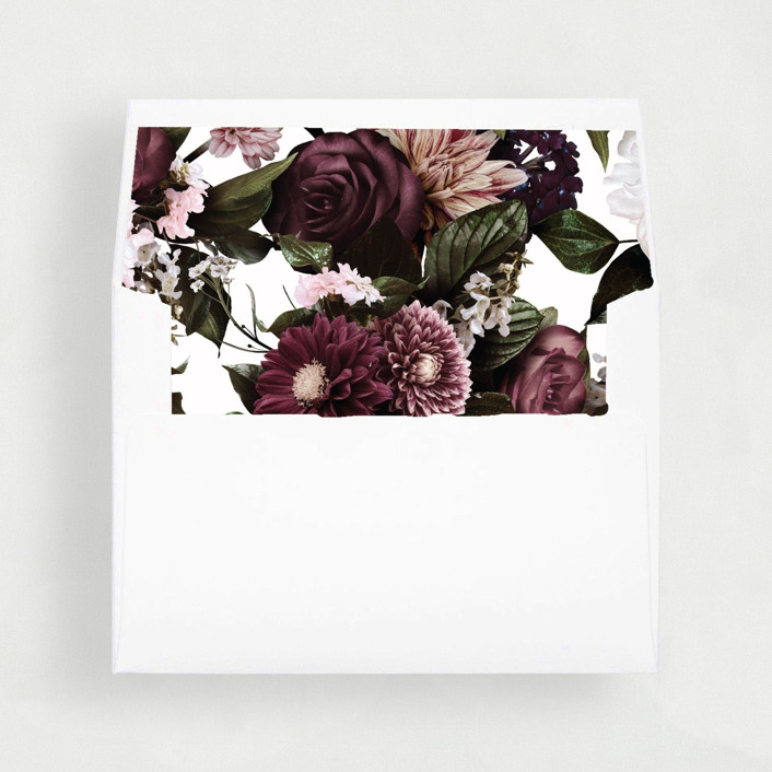 Purple Floral Liner | Set of 25 Envelope Liners