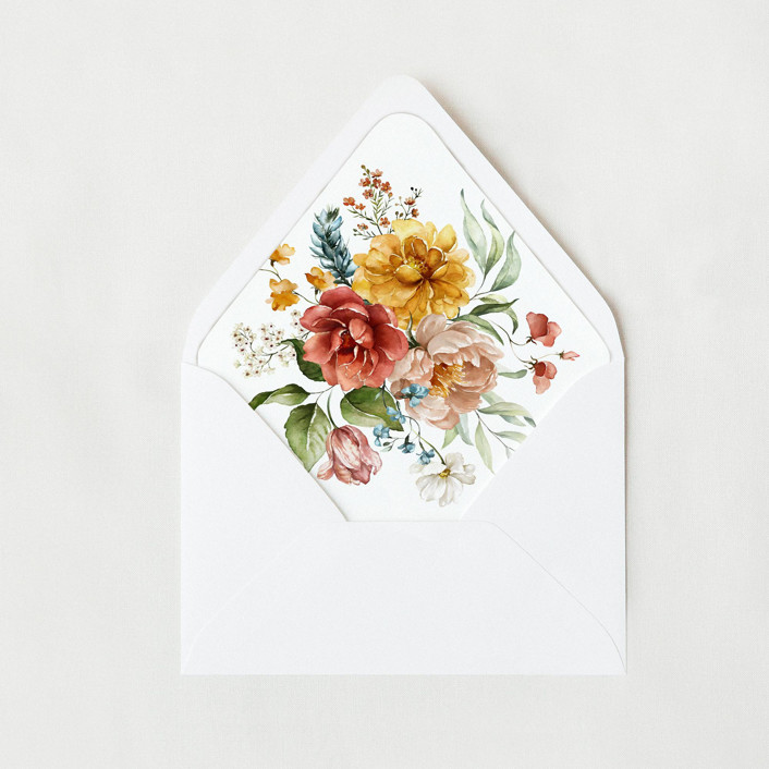 Floral Dutch Liner | Set of 25 Euro Envelope Liners