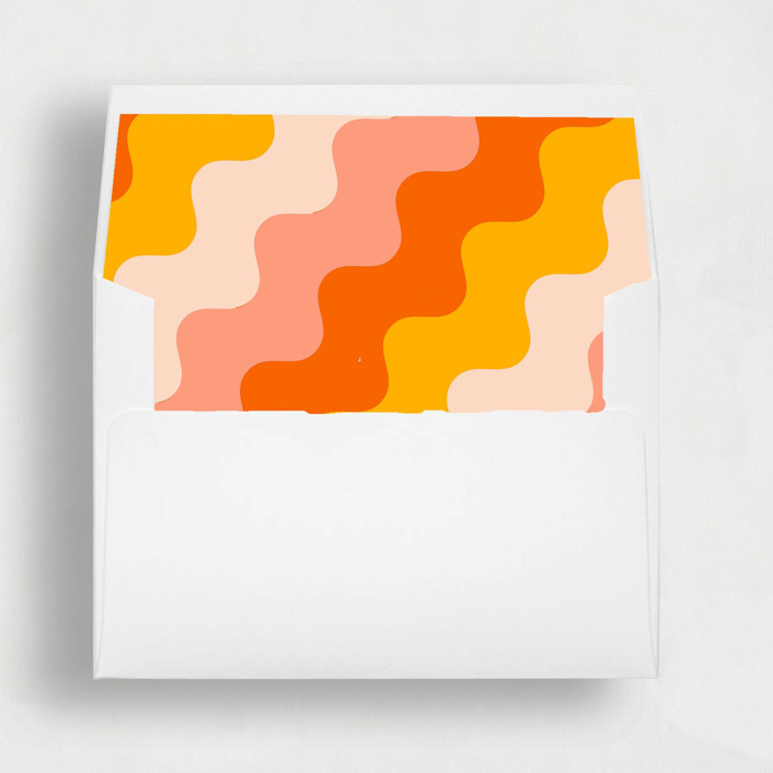 Colorful Retro Wave Liner | Set of 25 Square Envelope Liners