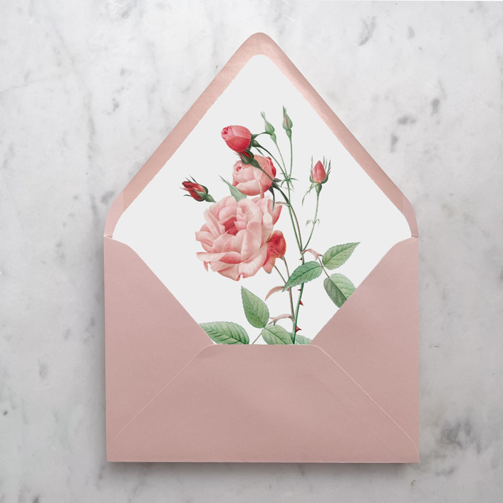 A7 Envelope Liners Pink Rose (set of 10) Envelope Liners by Design by Laney Minted