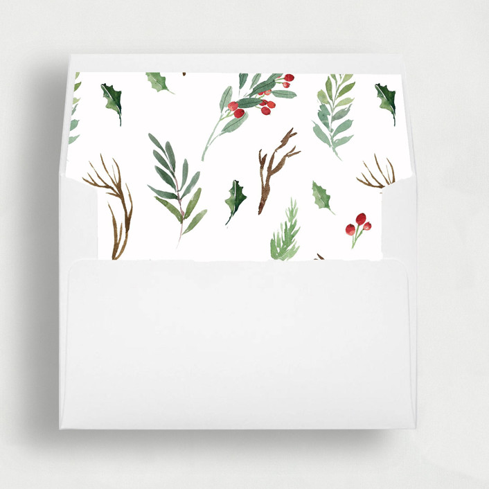 Christmas Greenery | Set of 25 Envelope Liners