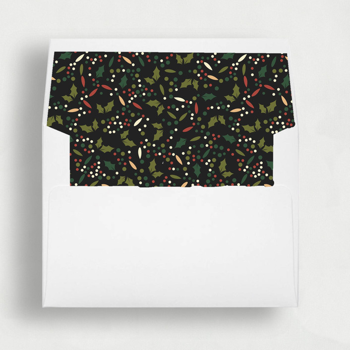 Holly Jolly Dreams: Playful Christmas Envelope Liners | Set of 25