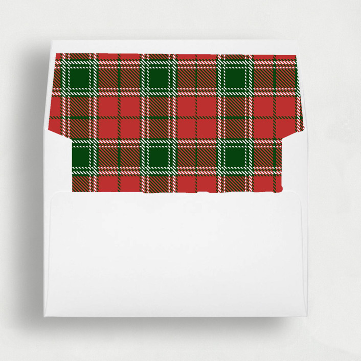 Holiday Elegance: Traditional Christmas Envelope Liners | Set of 25