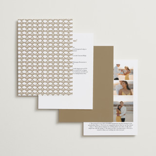 This is a lily foil stamped wedding invitations with foil pressed by Mansi Verma called gilded henna printing on signature in standard