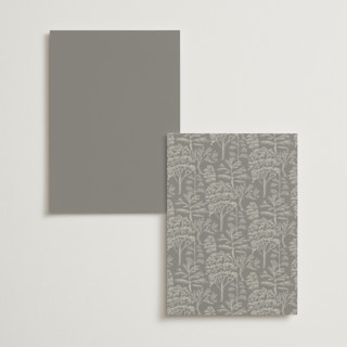 This is a dove menu cards with standard by Amy Kross called white oak printing on signature in 5x7