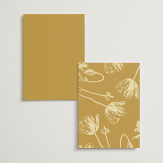 This is a butter menu cards with standard by Nazia Hyder called vintage label printing on signature in 5x7