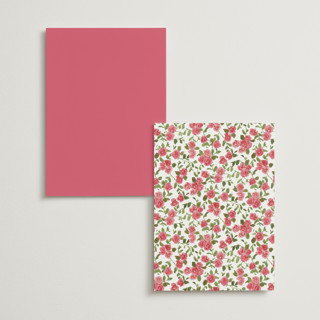 This is a azalea menu cards with standard by Everett Paper Goods called villa printing on signature in 5x7