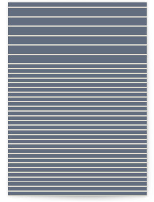 This is a french blue menu cards with standard by Nicoletta Savod called ritzy printing on signature in 5x7