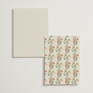 This is a garden menu cards with standard by Elly called garden heirloom printing on signature in standard