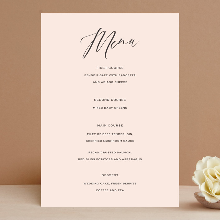 "Vision of Love" - Menus in First Kiss by Design Lotus.