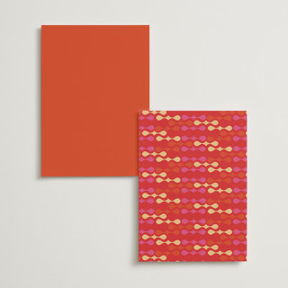 This is a new york menu cards with standard by Bethania Lima called pop love printing on signature in standard