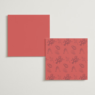 This is a lobster shell menu cards with standard by Cotton and Bow called i found my pearl printing on signature in standard