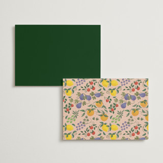 This is a verde menu cards with standard by Paper Sun Studio called bountiful printing on signature in standard