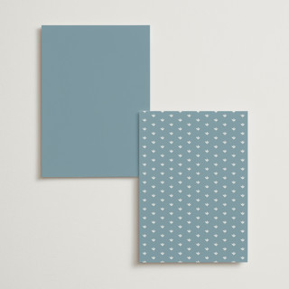 This is a french menu cards with standard by Carolyn MacLaren called fleur corner printing on signature in standard