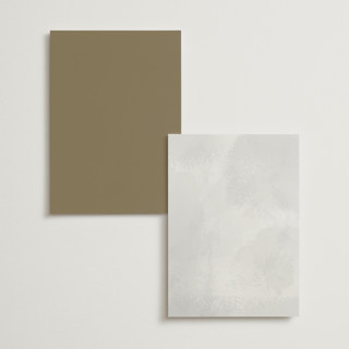 This is a fawn menu cards with standard by AK Graphics called rustic barn printing on signature in standard