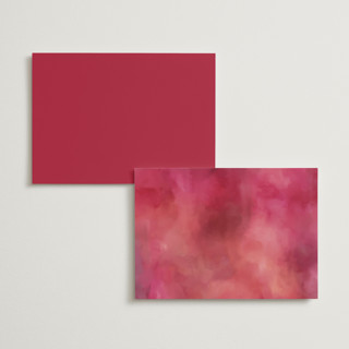 This is a magenta menu cards with standard by Susan Moyal called lush printing on signature in 5x7