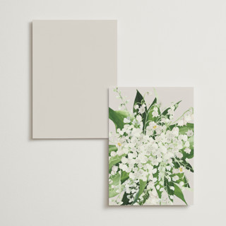 This is a champagne menu cards with standard by Jennifer Postorino called soft sprigs printing on signature in standard