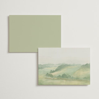 This is a meadow menu cards with standard by Elly called the vow printing on signature in standard