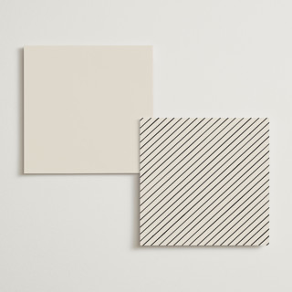 This is a ecru menu cards with standard by Hooray Creative called scripted names printing on signature in 5x5