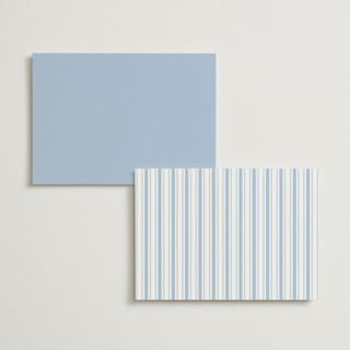 This is a periwinkle menu cards with standard by Anna Black called wild rose printing on signature in standard