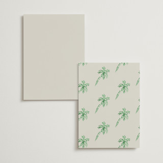 This is a bird of paradise menu cards with standard by Cass Loh called tropical tableau printing on signature in standard