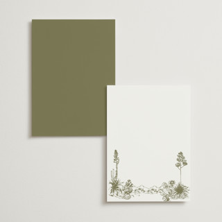 This is a verde menu cards with standard by Megan Davis called rancho printing on signature in standard