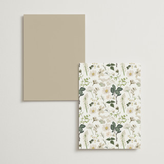 This is a opal menu cards with standard by Susan Moyal called lilac bloom printing on signature in standard