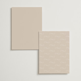 This is a chiffon menu cards with standard by chocomocacino called kouignette printing on signature in 5x7