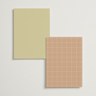 This is a salmon menu cards with standard by Ellen Schlegelmilch called sienna printing on signature in standard