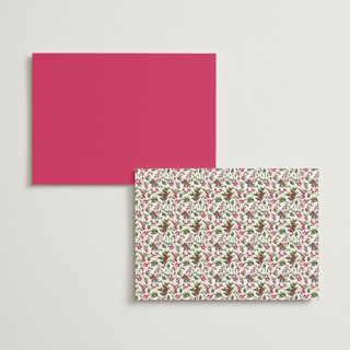 This is a peony menu cards with standard by Susan Moyal called romantic florals printing on signature in 5x7
