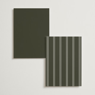 This is a deep olive menu cards with standard by Nicole Walsh called refined printing on signature in 5x7