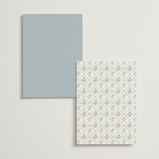 This is a lake menu cards with standard by Leah Bisch called arbour printing on signature in 5x7