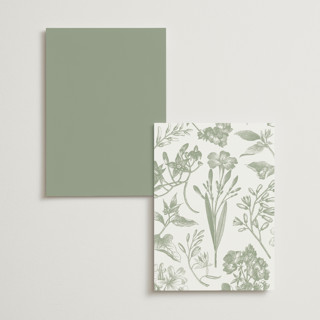 This is a moss menu cards with standard by Kelly Schmidt called woods printing on signature in standard